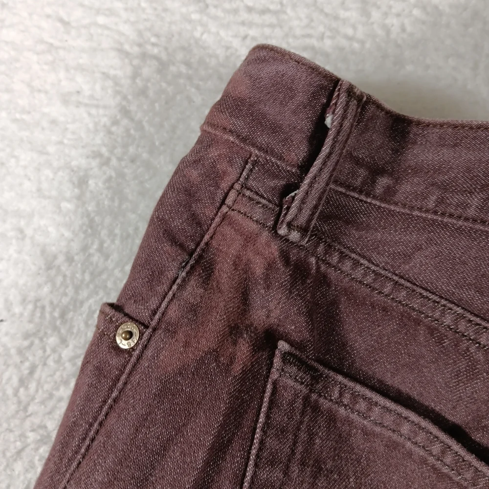Levis 501xx Jeans Mens 34x30 (32x30) Brown Denim Button Fly Y2K Bat Wing Western